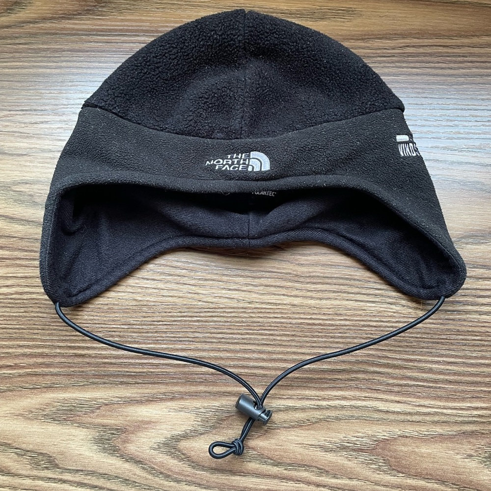 The North Face Black Fleece Earflap Hat size Medium